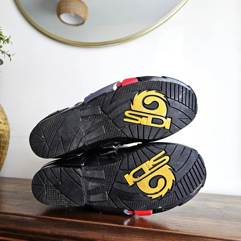 SIDI Vertigo Motorcycle Racing Boots Black Red Silver EU 41 US 7.5 Made in Italy
